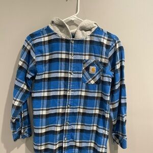 Youth Carhartt Plaid/Flannel Hoodie